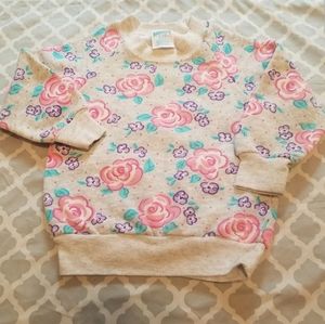 Cheetah brand vintage floral baby sweatshirt